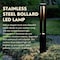 Gardenised Round Black LED Garden Aluminum Light, Decorative Outdoor Bollard Light QI004596 - alternate 4